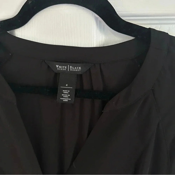 Size 4 White House Black Market Mini Dress with Draw String - Picture 3 of 4
